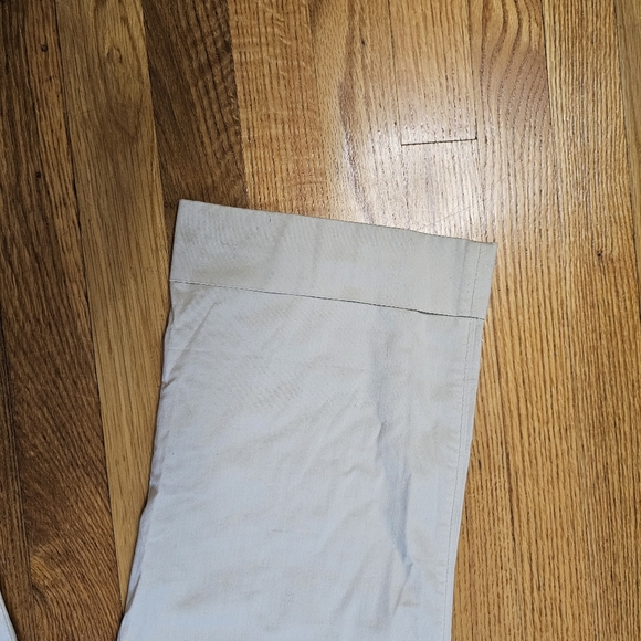 LOFT Light Tan Cropped Pants with Belt - Picture 3 of 5